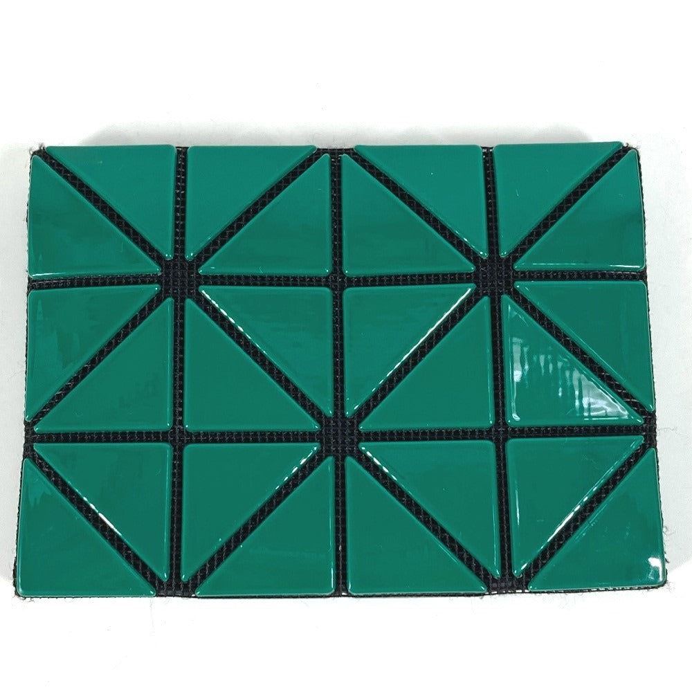 ISSEY MIYAKE BB83-AG711-67 Two-Tone BAOBAO Card Case, Business Card Holder, Pass Case, PVC, Unisex, Green