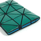 ISSEY MIYAKE BB83-AG711-67 Two-Tone BAOBAO Card Case, Business Card Holder, Pass Case, PVC, Unisex, Green