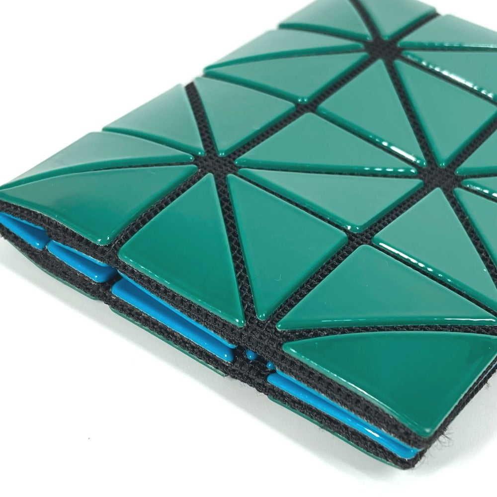 ISSEY MIYAKE BB83-AG711-67 Two-Tone BAOBAO Card Case, Business Card Holder, Pass Case, PVC, Unisex, Green