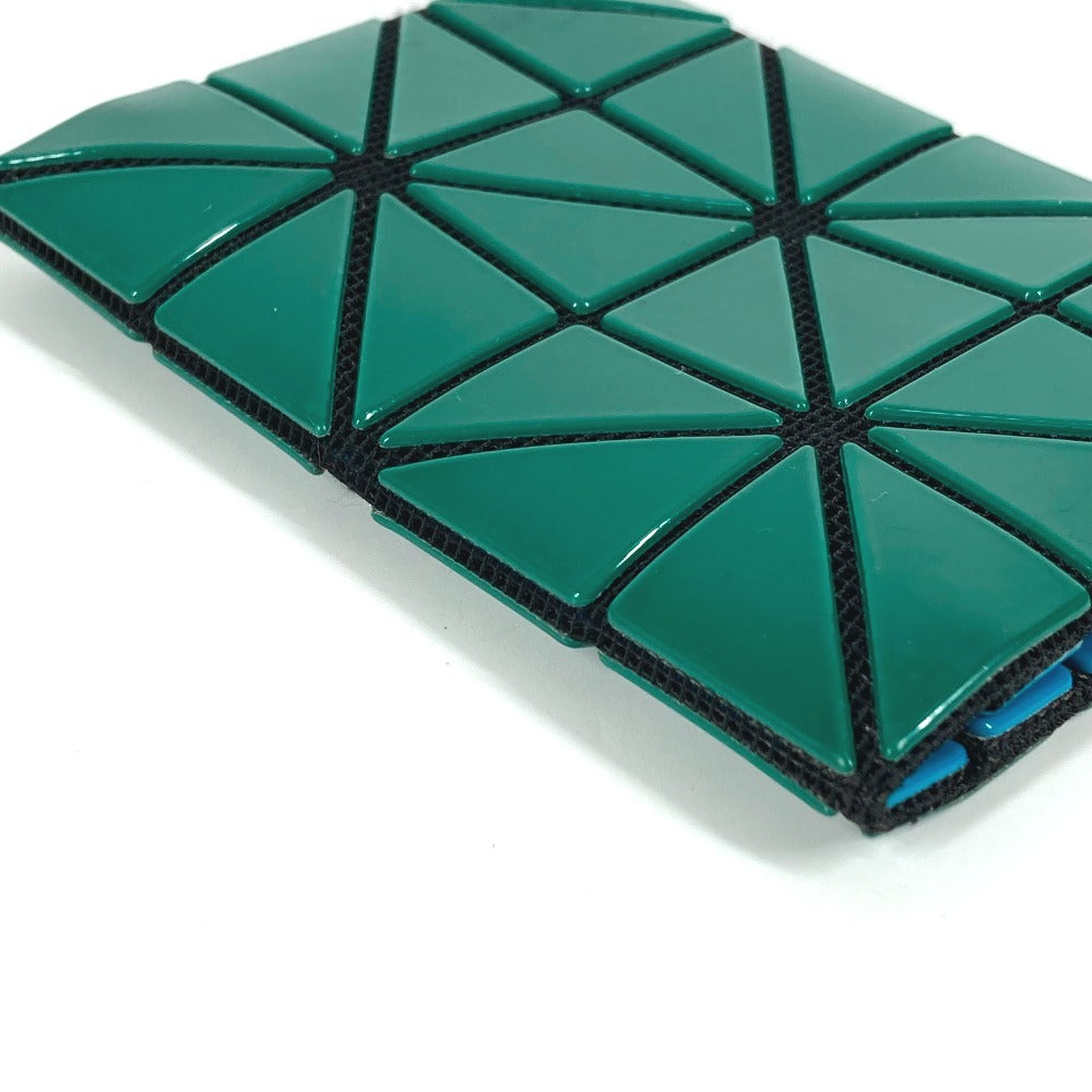 ISSEY MIYAKE BB83-AG711-67 Two-Tone BAOBAO Card Case, Business Card Holder, Pass Case, PVC, Unisex, Green