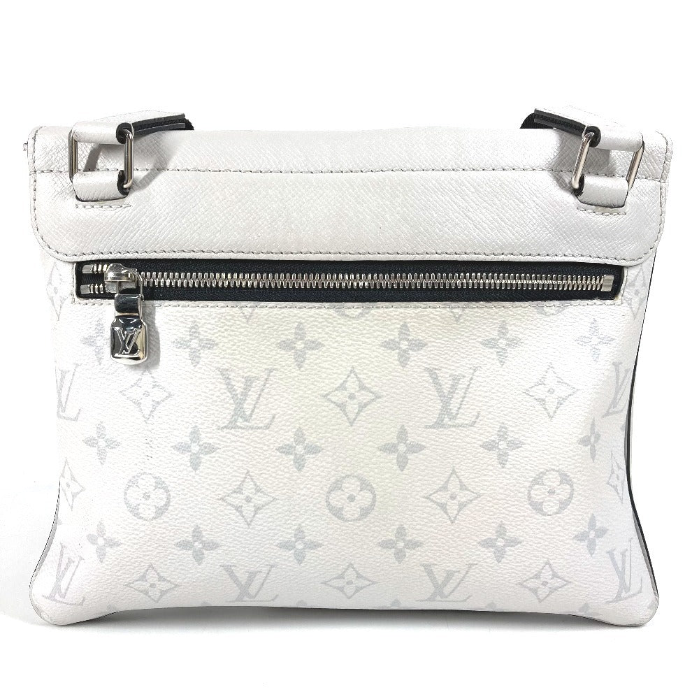 LOUIS VUITTON M30411 Taiga Rama Flap Messenger Bag, Crossbody Flap Shoulder Bag, Taiga Leather, Unisex, White