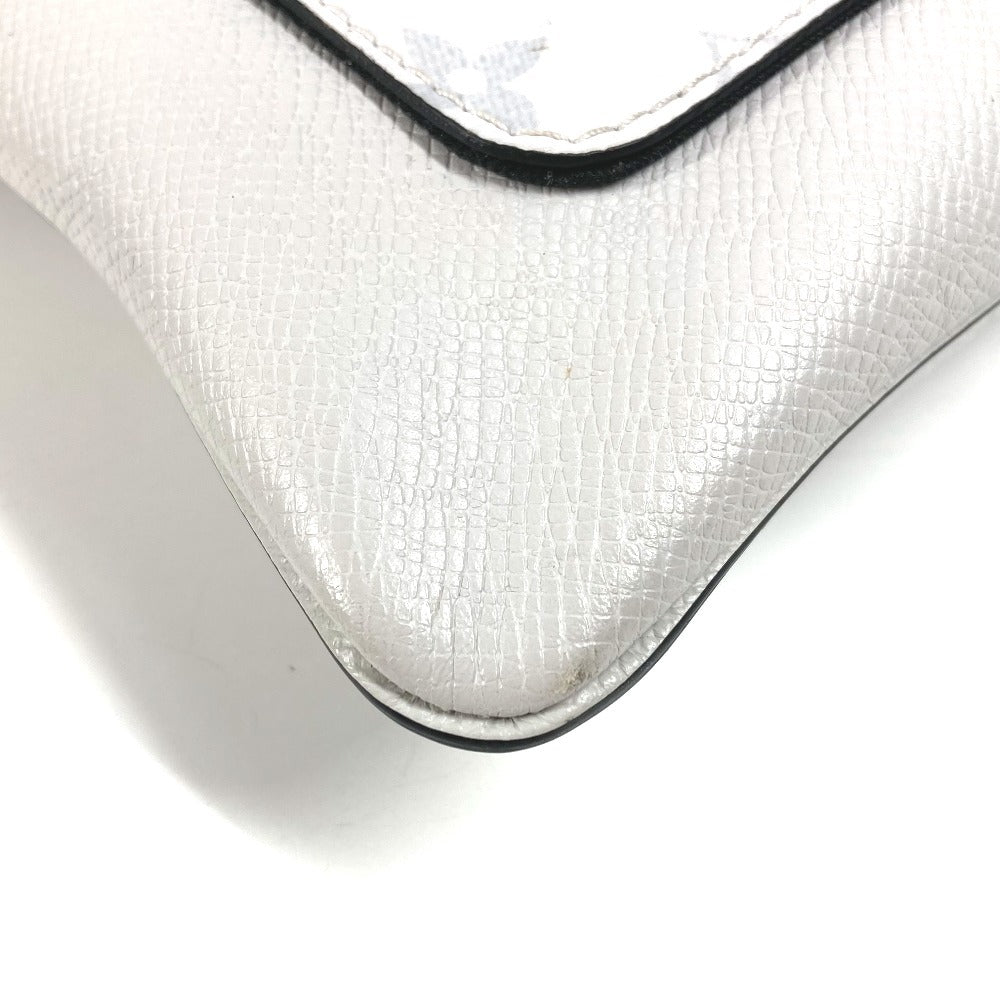 LOUIS VUITTON M30411 Taiga Rama Flap Messenger Bag, Crossbody Flap Shoulder Bag, Taiga Leather, Unisex, White