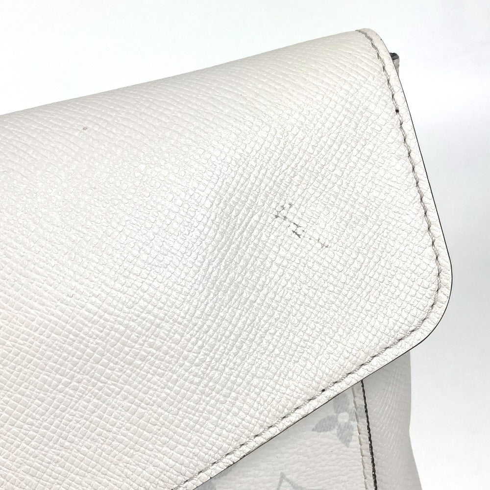 LOUIS VUITTON M30411 Taiga Rama Flap Messenger Bag, Crossbody Flap Shoulder Bag, Taiga Leather, Unisex, White