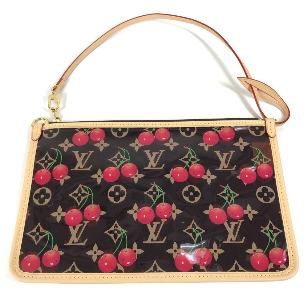 LOUIS VUITTON M14306 LV x TM Monogram On the Go GM by Takashi Murakami, Shoulder Bag in Leather/PVC, Brown, Women's