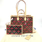 LOUIS VUITTON M14306 LV × TM モノグラム 村上隆 オンザゴー GM オンザゴーGM カバン ショルダーバッグ レザー/PVC レディース ブラウン
