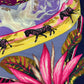 HERMES TROPIQUES Tropic Carre Jean 140 Shawl/Stole/Large Cashmere Scarf, Blue, Women's