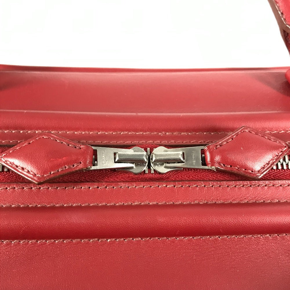 HERMES サックアンヴィ 2 36 カバン ミニボストンバッグ ハンドバッグ ヴォーシャモニー レディース レッド