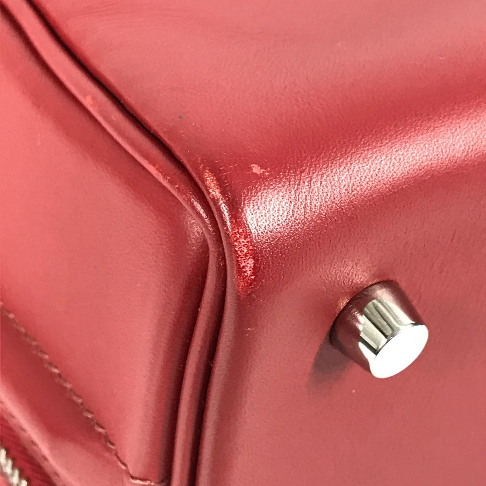 HERMES サックアンヴィ 2 36 カバン ミニボストンバッグ ハンドバッグ ヴォーシャモニー レディース レッド