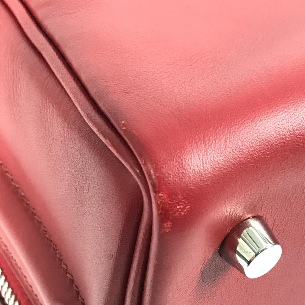HERMES サックアンヴィ 2 36 カバン ミニボストンバッグ ハンドバッグ ヴォーシャモニー レディース レッド