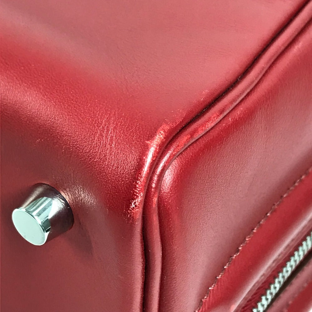 HERMES サックアンヴィ 2 36 カバン ミニボストンバッグ ハンドバッグ ヴォーシャモニー レディース レッド