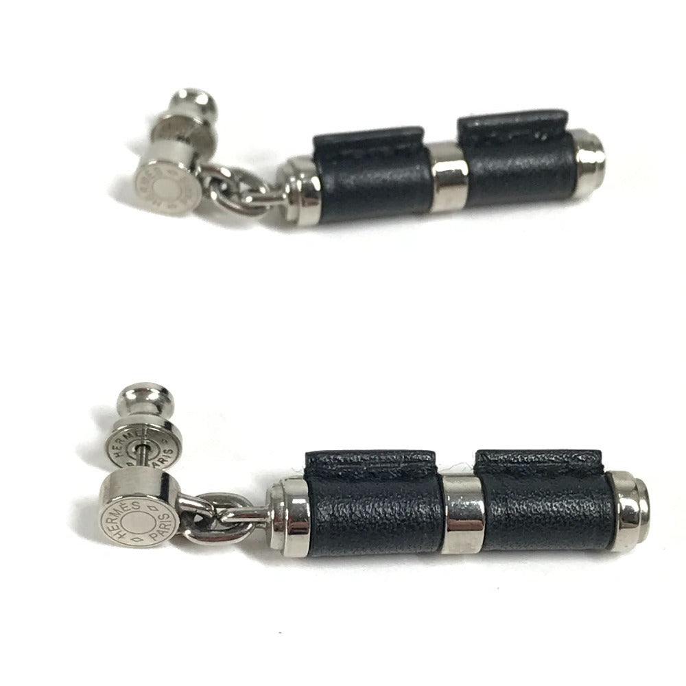 HERMES Charnière PM Charnière PM Accessories Earrings Swift Unisex Black