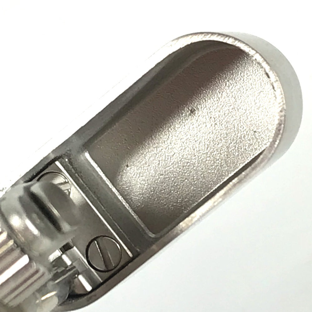 CARTIER logo Smoking tool Lighter Leather Black/Silver Used