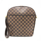 LOUIS VUITTON N51292 Damier Ipanema GM Crossbody Pochette Shoulder Bag in Damier Canvas, Ebene Brown, Women's