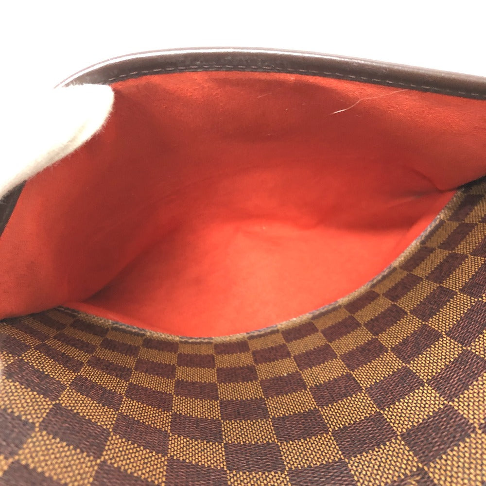 LOUIS VUITTON N51292 Damier Ipanema GM Crossbody Pochette Shoulder Bag in Damier Canvas, Ebene Brown, Women's