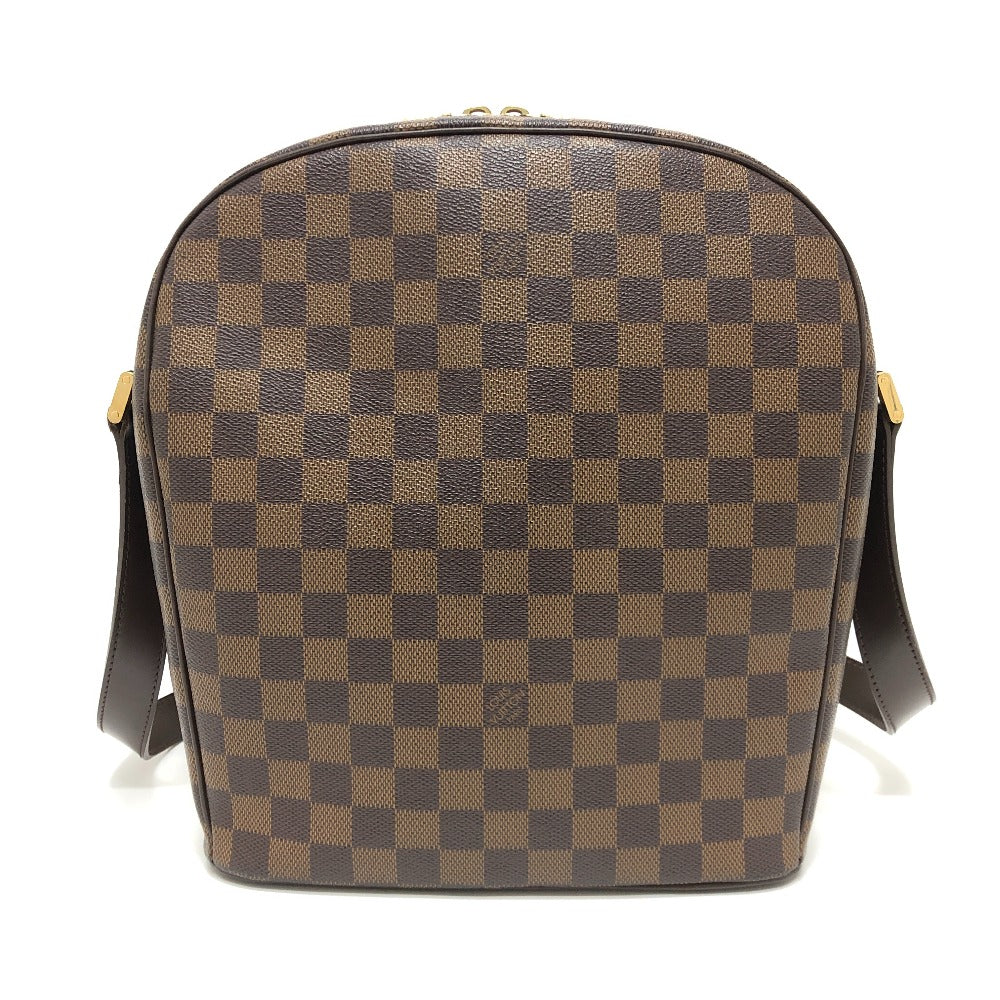 LOUIS VUITTON N51292 Damier Ipanema GM Crossbody Pochette Shoulder Bag in Damier Canvas, Ebene Brown, Women's