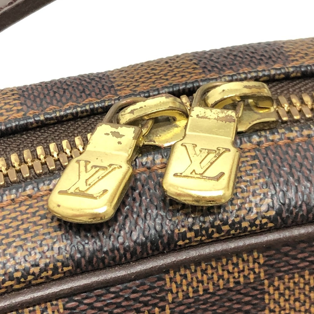 LOUIS VUITTON N51292 Damier Ipanema GM Crossbody Pochette Shoulder Bag in Damier Canvas, Ebene Brown, Women's