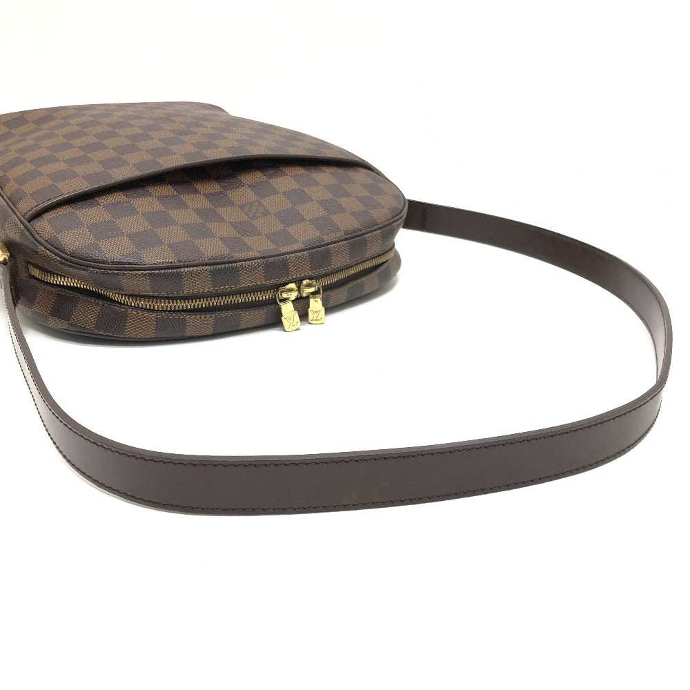 LOUIS VUITTON N51292 Damier Ipanema GM Crossbody Pochette Shoulder Bag in Damier Canvas, Ebene Brown, Women's