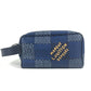 LOUIS VUITTON N40747 ダミエヘリテージ ロッカー ドップ･キット セカンドバッグ クラッチバッグ キャンバス ユニセックス ブルー