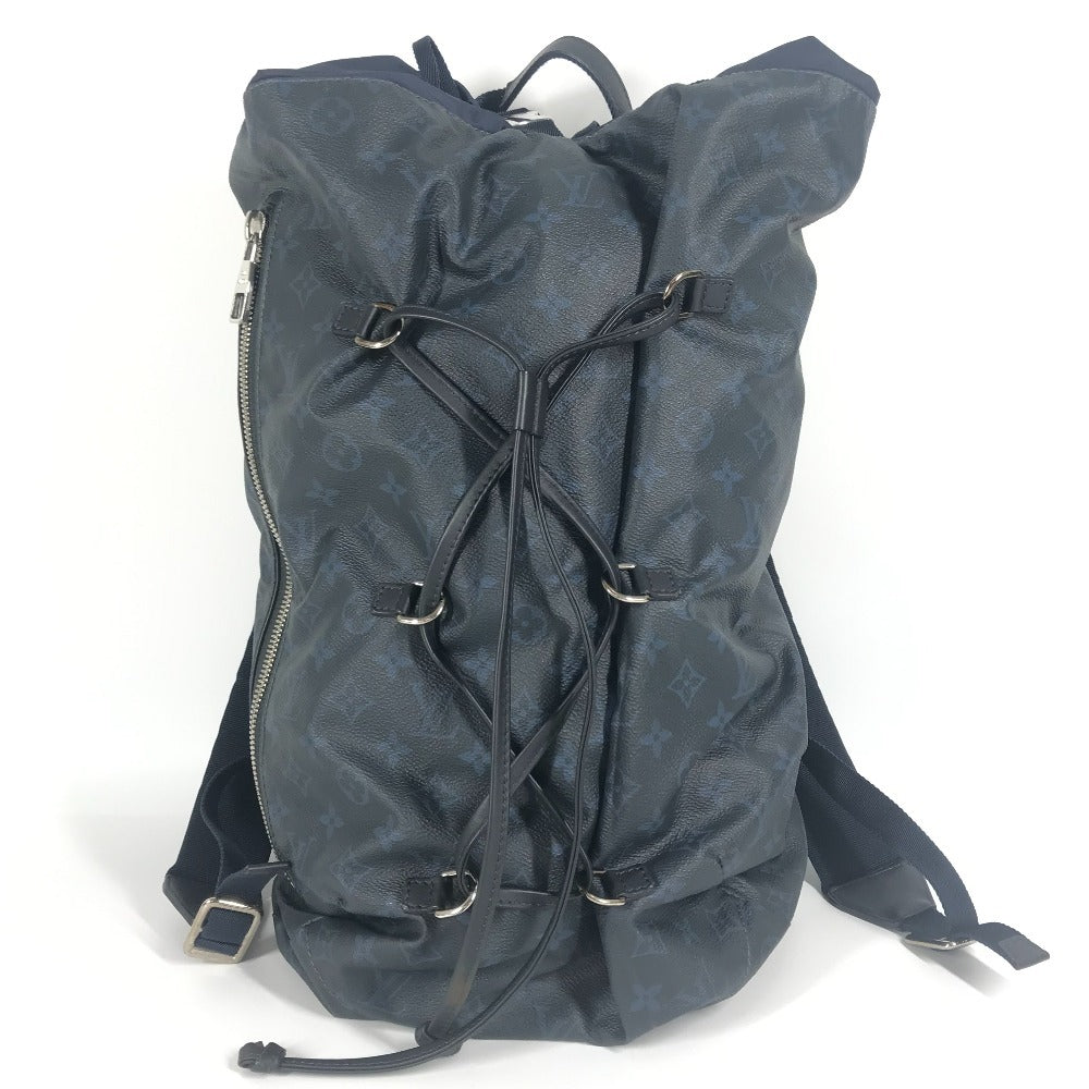 LOUIS VUITTON M41707 Monogram Cobalt Ultralight Backpack, Monogram Canvas, Unisex, Navy