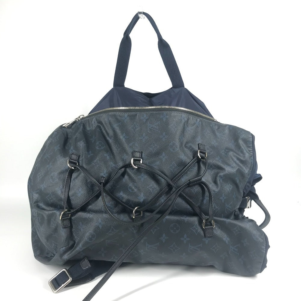 LOUIS VUITTON M41707 Monogram Cobalt Ultralight Backpack, Monogram Canvas, Unisex, Navy