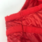 MONCLER Hever Gilet Hever Vest, a sleeveless down vest with a hood, available in red.