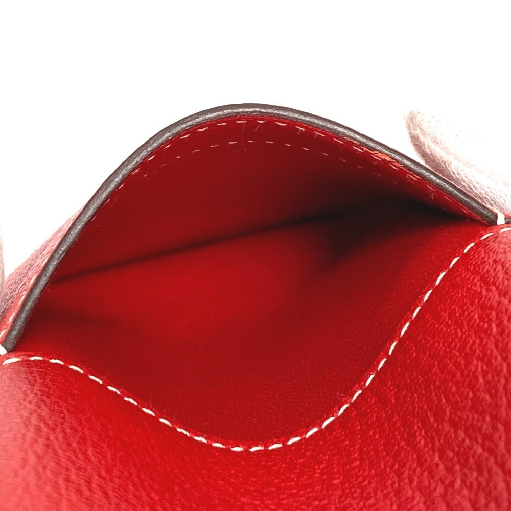 HERMES In the Loop To Go GM Smartphone Case, Shoulder Pouch, Pouch, Shoulder Bag, Pochette, iPhone Case, Leather, Women's, Red