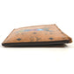 MCM Visetos Logo Wallet with Coin Purse and Key Ring, Unisex, Brown Leather