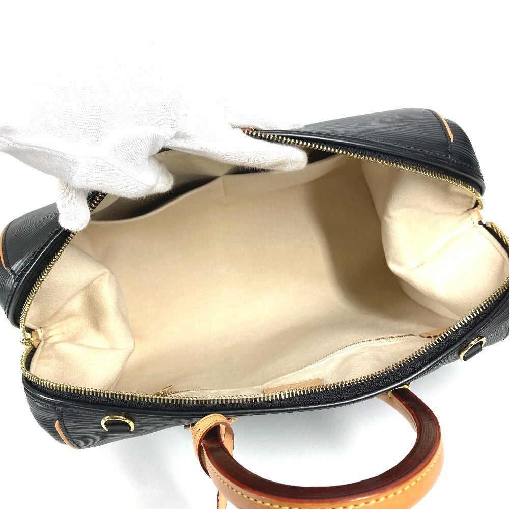 LOUIS VUITTON M93245 エピ カバン 斜め掛け ドッグPM ドッグ PM 2WAY ショルダーバッグ ミニボストンバッグ ハンドバッグ エピレザー レディース ノワール ブラック