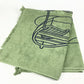 HERMES DRAP DE PLAGE YACHTING THALASSA ヨッティング プラージュ テレサ バスタオル インテリア ひざかけ ブランケット フリンジ タオル コットン ユニセックス グリーン