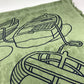 HERMES DRAP DE PLAGE YACHTING THALASSA ヨッティング プラージュ テレサ バスタオル インテリア ひざかけ ブランケット フリンジ タオル コットン ユニセックス グリーン