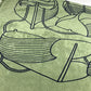 HERMES DRAP DE PLAGE YACHTING THALASSA ヨッティング プラージュ テレサ バスタオル インテリア ひざかけ ブランケット フリンジ タオル コットン ユニセックス グリーン