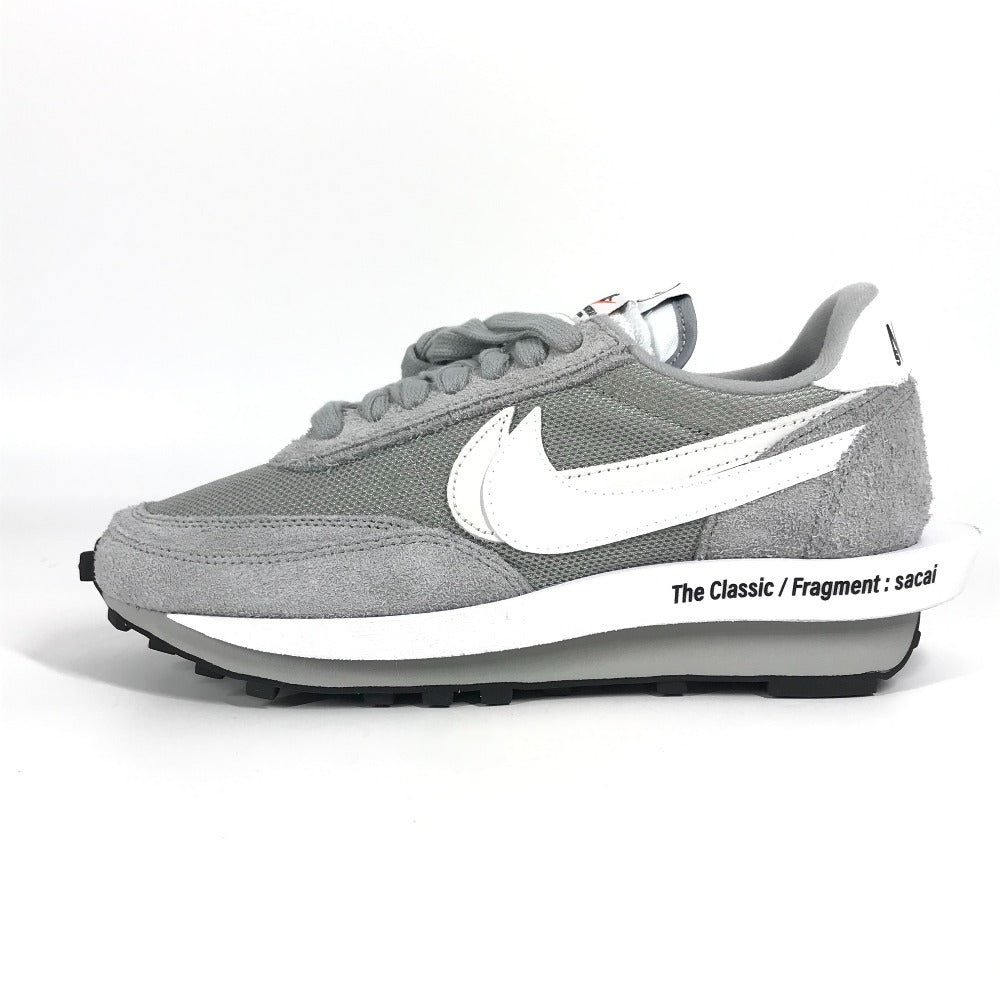 NIKE DH2684-001 Logo Collaboration Fragment x Sacai x Nike LD Waffle "Light Smoke Grey" Fragment x sacai x Nike LD Waffle "Light Smoke Grey" shoes sneakers Synthetic leather gray/White Used