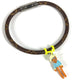LOUIS VUITTON MP286E Monogram Canvas Hang It Mascot Bangle Bracelet for Men, Brown