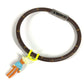 LOUIS VUITTON MP286E Monogram Canvas Hang It Mascot Bangle Bracelet for Men, Brown