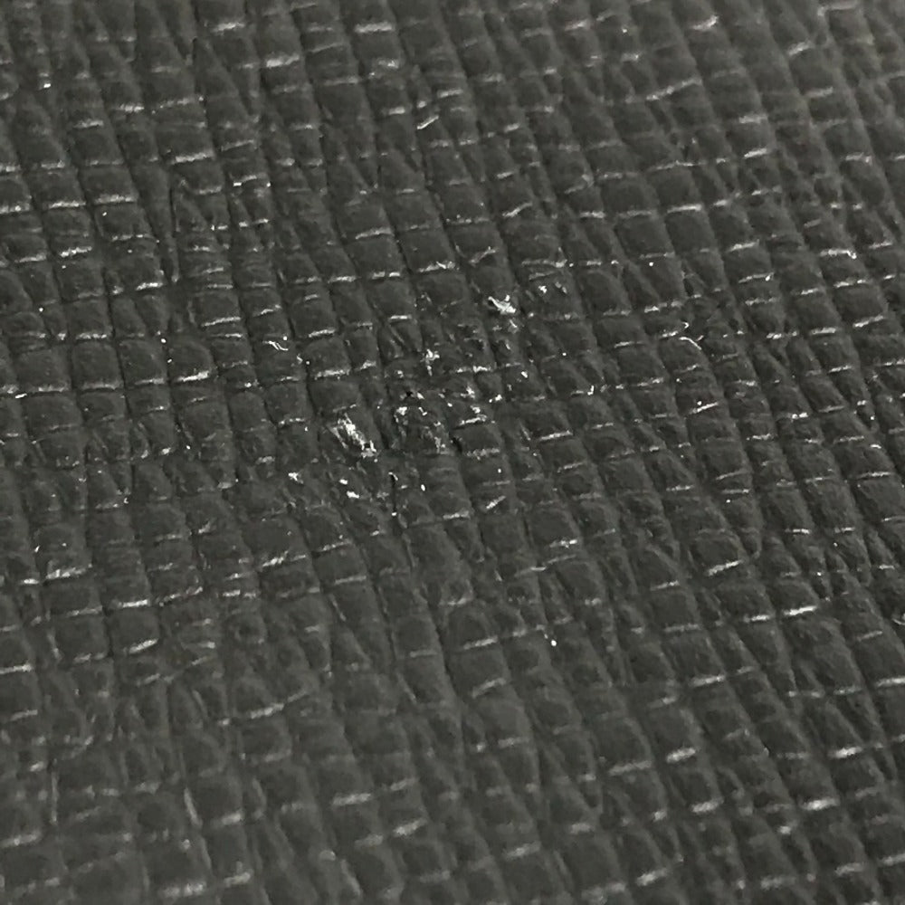 LOUIS VUITTON M30335 Taiga Rainbow Soft Hat Trunk Bag, Crossbody Pochette Shoulder Bag, Taiga Leather, Women's, Ardoise, Black