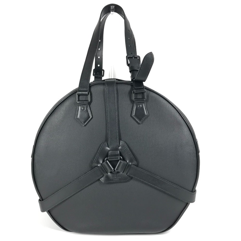 LOUIS VUITTON M30335 Taiga Rainbow Soft Hat Trunk Bag, Crossbody Pochette Shoulder Bag, Taiga Leather, Women's, Ardoise, Black