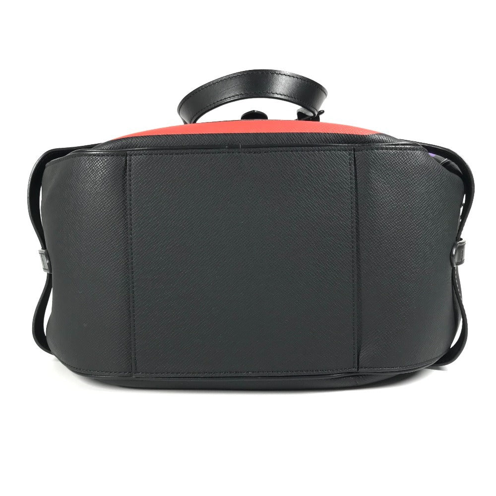 LOUIS VUITTON M30335 Taiga Rainbow Soft Hat Trunk Bag, Crossbody Pochette Shoulder Bag, Taiga Leather, Women's, Ardoise, Black