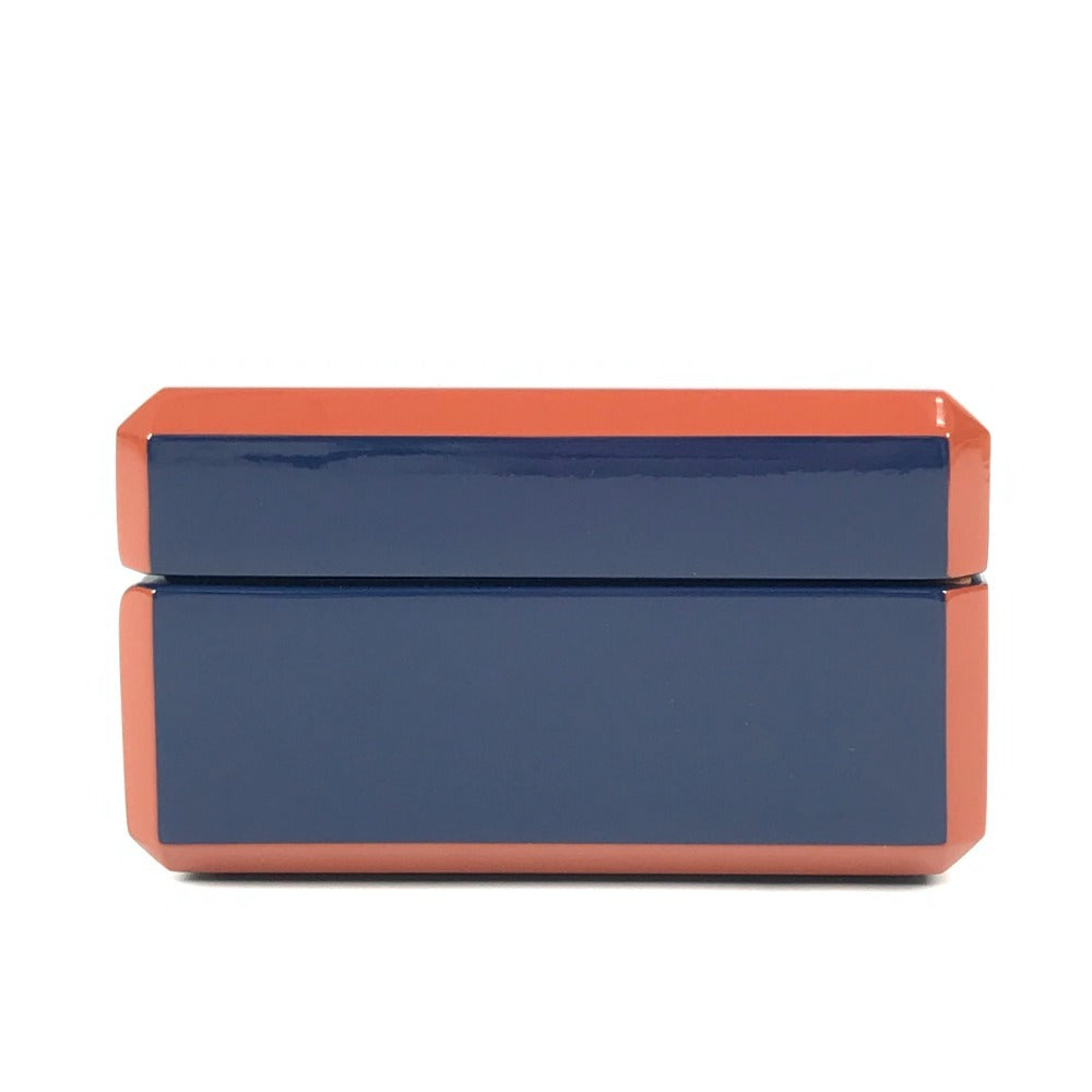 HERMES H401148M インテリア ボックス BOX カードゲーム ファセットポーカーＨティサージュ トランプ ゲーム ポーカー 雑貨 ラッカー ユニセックス ブルー・グラン・フォン ブルー
