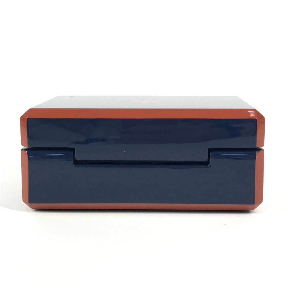 HERMES H401148M インテリア ボックス BOX カードゲーム ファセットポーカーＨティサージュ トランプ ゲーム ポーカー 雑貨 ラッカー ユニセックス ブルー・グラン・フォン ブルー