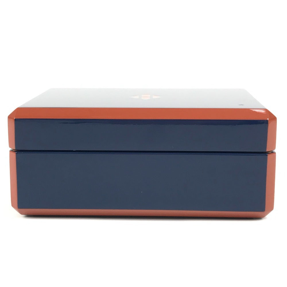 HERMES H401148M インテリア ボックス BOX カードゲーム ファセットポーカーＨティサージュ トランプ ゲーム ポーカー 雑貨 ラッカー ユニセックス ブルー・グラン・フォン ブルー