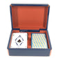 HERMES H401148M インテリア ボックス BOX カードゲーム ファセットポーカーＨティサージュ トランプ ゲーム ポーカー 雑貨 ラッカー ユニセックス ブルー・グラン・フォン ブルー