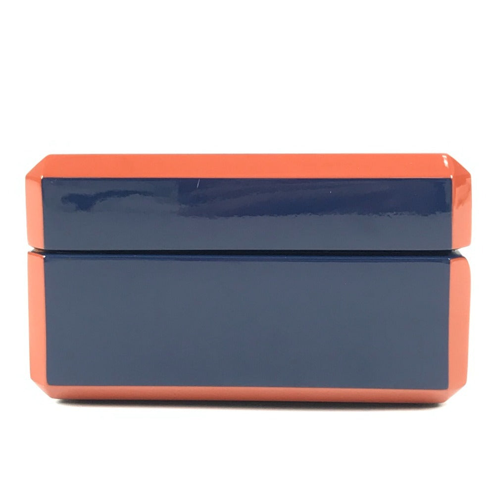 HERMES H401148M インテリア ボックス BOX カードゲーム ファセットポーカーＨティサージュ トランプ ゲーム ポーカー 雑貨 ラッカー ユニセックス ブルー・グラン・フォン ブルー