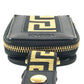 VERSACE smartphone case, coin purse, wallet, pouch, Greca logo pouch, shoulder bag, iPhone case, unisex leather smartphone case in black