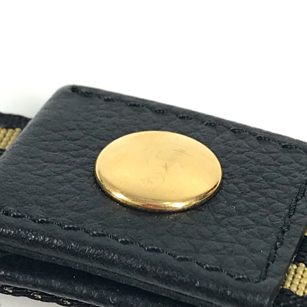 VERSACE smartphone case, coin purse, wallet, pouch, Greca logo pouch, shoulder bag, iPhone case, unisex leather smartphone case in black