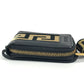 VERSACE smartphone case, coin purse, wallet, pouch, Greca logo pouch, shoulder bag, iPhone case, unisex leather smartphone case in black