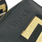 VERSACE smartphone case, coin purse, wallet, pouch, Greca logo pouch, shoulder bag, iPhone case, unisex leather smartphone case in black