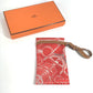 HERMES EPERON D'OR Case "Avexoir" Pocket GM Pouch for Eyeglasses and Sunglasses, Silk, Unisex, Red