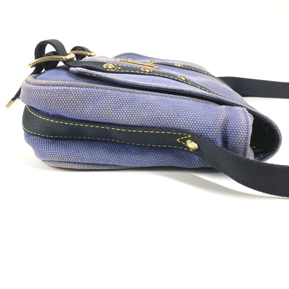 LOUIS VUITTON M40081 アンティグア ブザスPM ブザス PM 肩掛け トートバッグ カバン ショルダーバッグ キャンバス ユニセックス ブルー