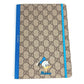 GUCCI Disney collaboration Donald Duck notebook, GG Supreme canvas, unisex, blue