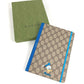 GUCCI Disney collaboration Donald Duck notebook, GG Supreme canvas, unisex, blue